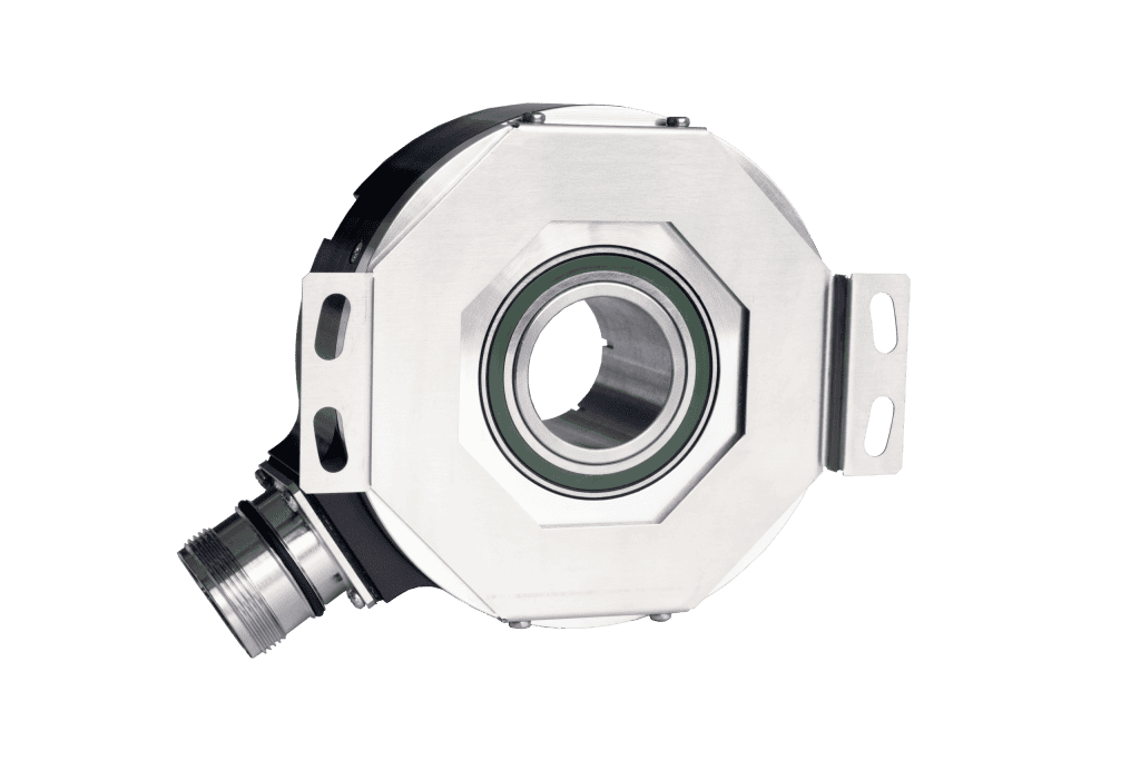 High-accuracy AK87HE1 optical absolute encoder for industrial automation and robotics.