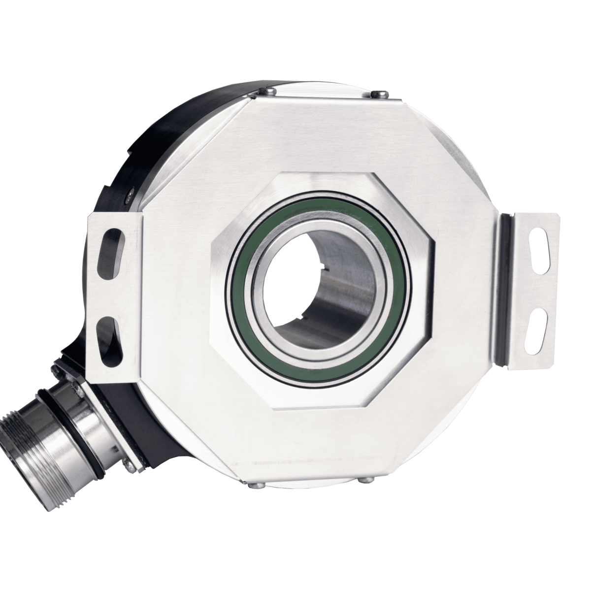 High-accuracy AK87HE1 optical absolute encoder for industrial automation and robotics.