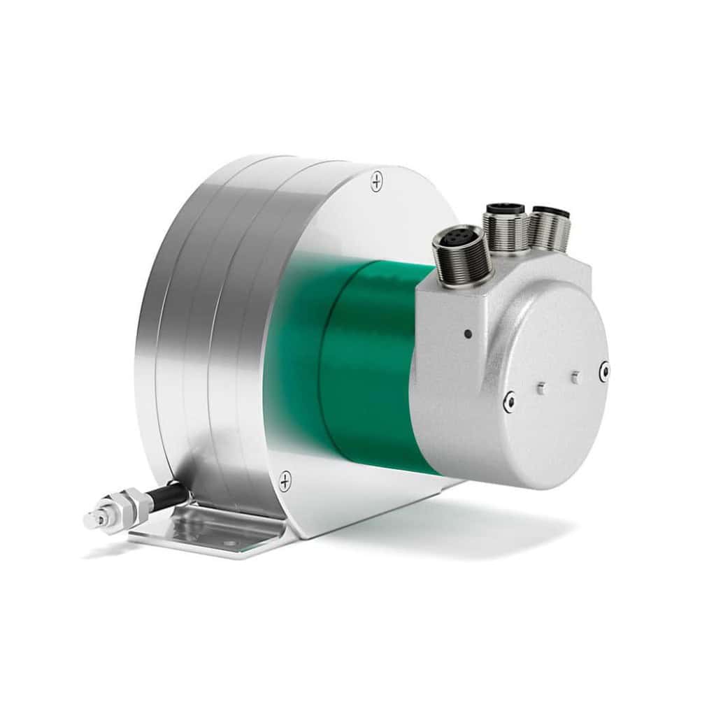 High-precision industrial sensor for automation and measurement applications.