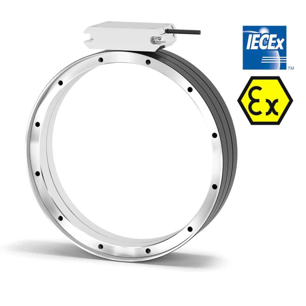 High-precision bearingless encoder for industrial automation.
