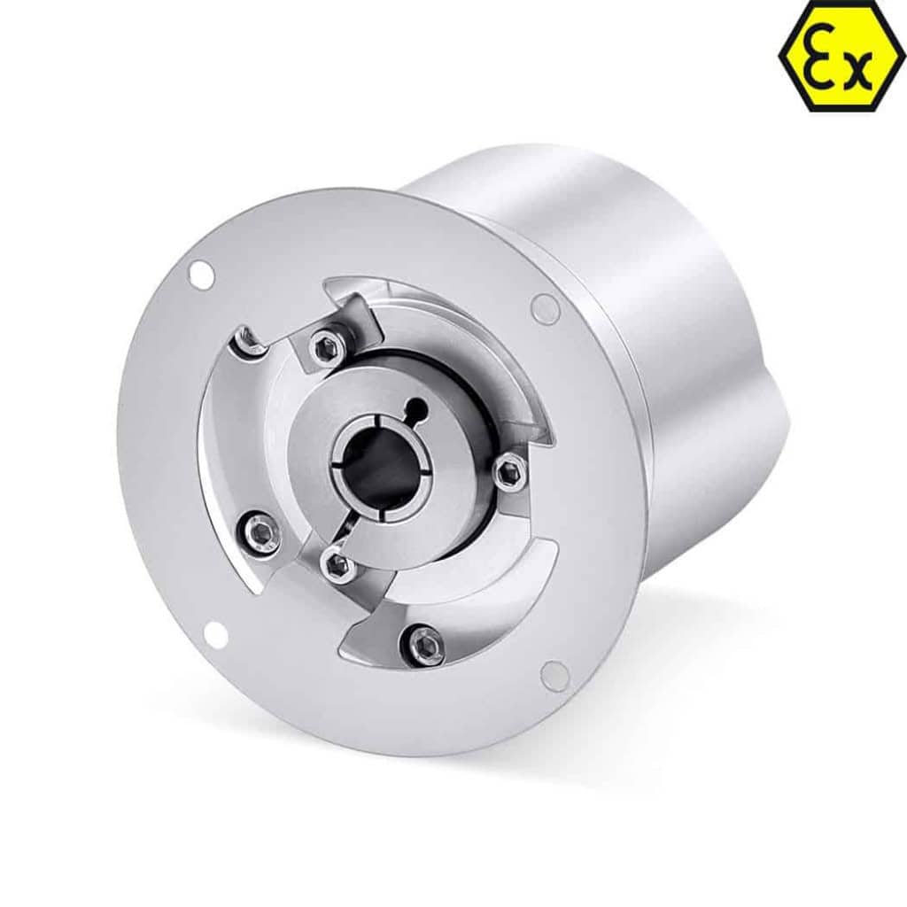 ATEX-certified XC77 encoder for hazardous environments.