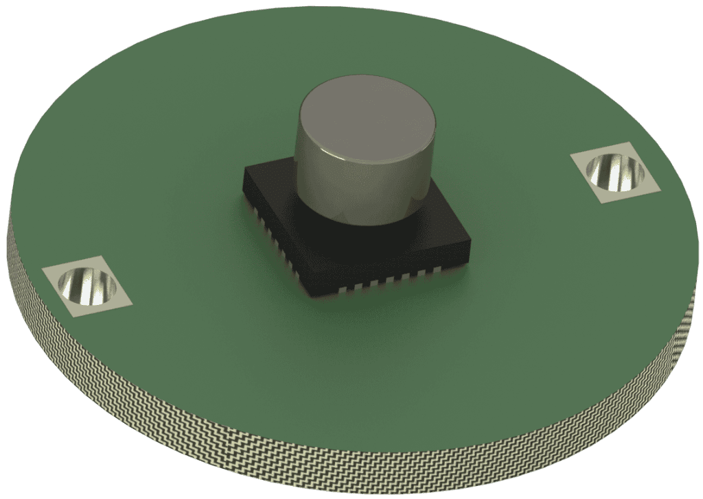 Sensor module for industrial automation and monitoring.