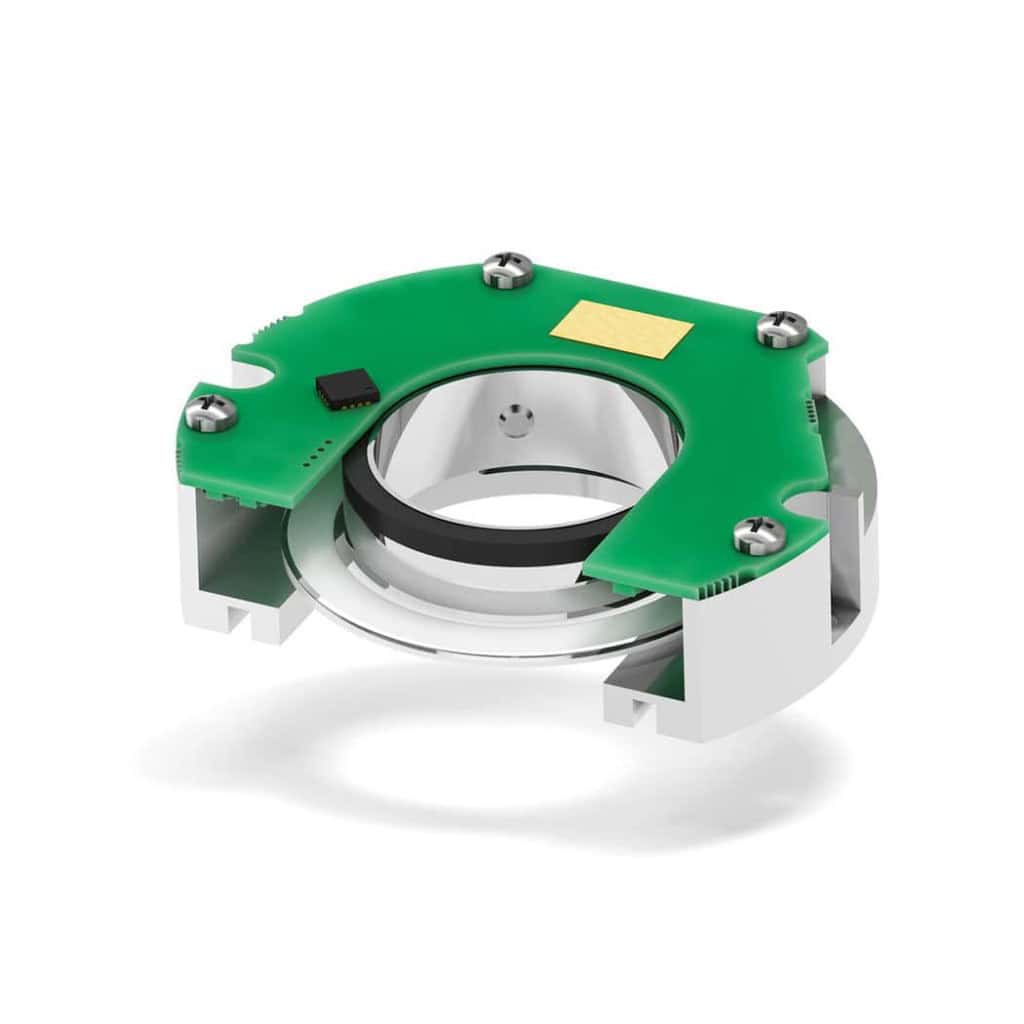 High-precision AMM5B bearingless encoder for industrial automation.