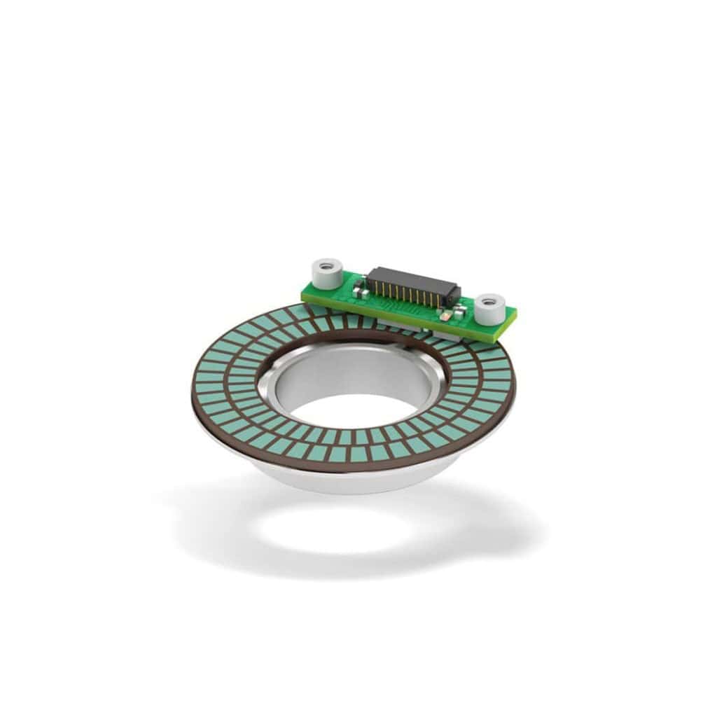 High-precision SMAR4 ultra-flat rotary encoder for industrial automation. Compact design for seamles.